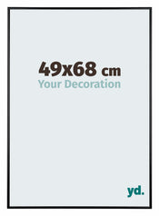 Austin Aluminium Bilderrahmen 49x68cm Schwarz Hochglanz Vorne Messe | Yourdecoration.de