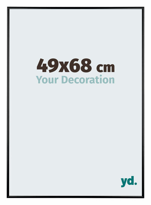 Austin Aluminium Bilderrahmen 49x68cm Schwarz Hochglanz Vorne Messe | Yourdecoration.de