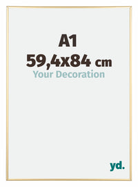 Austin Aluminium Bilderrahmen 59 4x84cm A1 Gold Glanz Vorne Messe | Yourdecoration.de