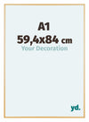 Austin Aluminium Bilderrahmen 59 4x84cm A1 Gold Vintage Vorne Messe | Yourdecoration.de