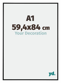 Austin Aluminium Bilderrahmen 59 4x84cm A1 Schwarz Matt Vorne Messe | Yourdecoration.de
