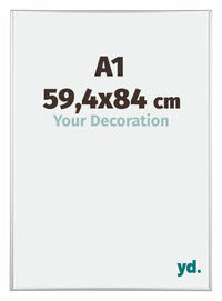 Austin Aluminium Bilderrahmen 59 4x84cm A1 Silber Hochglanz Vorne Messe | Yourdecoration.de