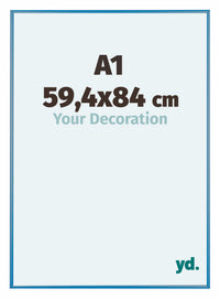 Austin Aluminium Bilderrahmen 59 4x84cm A1 Stahl Blau Vorne Messe | Yourdecoration.de