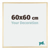 Austin Aluminium Bilderrahmen 60x60cm Gold Glanz Vorne Messe | Yourdecoration.de