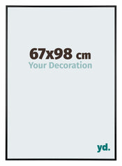 Austin Aluminium Bilderrahmen 67x98cm Schwarz Hochglanz Vorne Messe | Yourdecoration.de