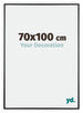 Austin Aluminium Bilderrahmen 70x100cm Schwarz Hochglanz Vorne Messe | Yourdecoration.de