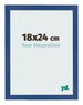 Bilderrahmen 18x24 cm Dunkelblau MDF Bologna Vorne Messe | Yourdecoration.de
