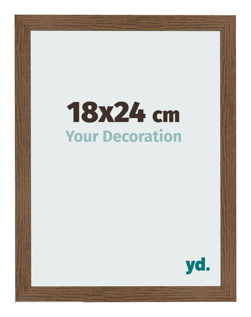 Bilderrahmen 18x24 cm Eiche Rustikal MDF Bologna Vorne Messe | Yourdecoration.de