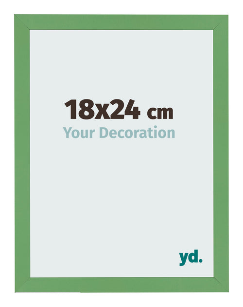 Bilderrahmen 18x24 cm Grun MDF Bologna Vorne Messe | Yourdecoration.de