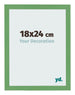 Bilderrahmen 18x24 cm Grun MDF Bologna Vorne Messe | Yourdecoration.de