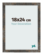 Bilderrahmen 18x24 cm Oxidiertes Metall MDF Bologna Vorne Messe | Yourdecoration.de