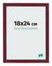Bilderrahmen 18x24 cm Weinrot Gewischt MDF Bologna Vorne Messe | Yourdecoration.de