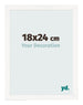 Bilderrahmen 18x24 cm Weiss Hochglanz MDF Bologna Vorne Messe | Yourdecoration.de
