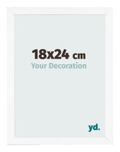 Bilderrahmen 18x24 cm Weiss Matt MDF Bologna Vorne Messe | Yourdecoration.de