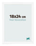Bilderrahmen 18x24 cm Weiss Matt MDF Bologna Vorne Messe | Yourdecoration.de
