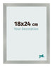 Bilderrahmen 18x24cm Aluminium Gebürstet MDF Bologna Vorne Messe | Yourdecoration.de