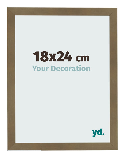 Bilderrahmen 18x24cm Bronze Dekor MDF Bologna Vorne Messe | Yourdecoration.de