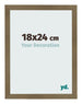 Bilderrahmen 18x24cm Bronze Dekor MDF Bologna Vorne Messe | Yourdecoration.de