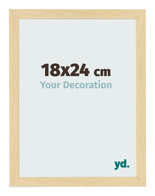 Bilderrahmen 18x24cm Buche Dekor MDF Bologna Vorne Messe | Yourdecoration.de