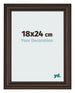 Bilderrahmen 18x24cm Eiche Dunkel MDF Lazio Vorne Messe | Yourdecoration.de