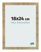 Bilderrahmen 18x24cm Gold Antik MDF Bologna Vorne Messe | Yourdecoration.de