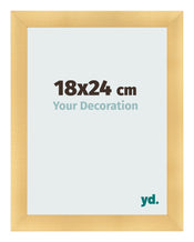Bilderrahmen 18x24cm Gold Vintage MDF Pisa Vorne Messe | Yourdecoration.de