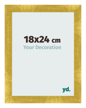 Bilderrahmen 18x24cm Gold Vintage MDF Pisa Vorne Messe | Yourdecoration.de