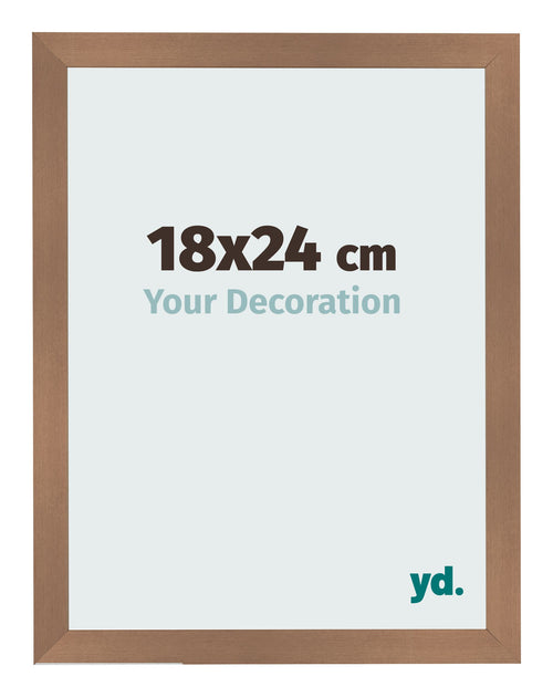 Bilderrahmen 18x24cm Kupfer Dekor MDF Bologna Vorne Messe | Yourdecoration.de
