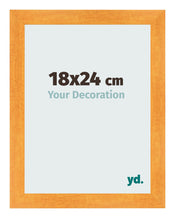 Bilderrahmen 18x24cm Orange MDF Pisa Vorne Messe | Yourdecoration.de