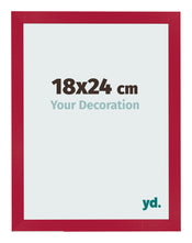Bilderrahmen 18x24cm Rot MDF Bologna Vorne Messe | Yourdecoration.de