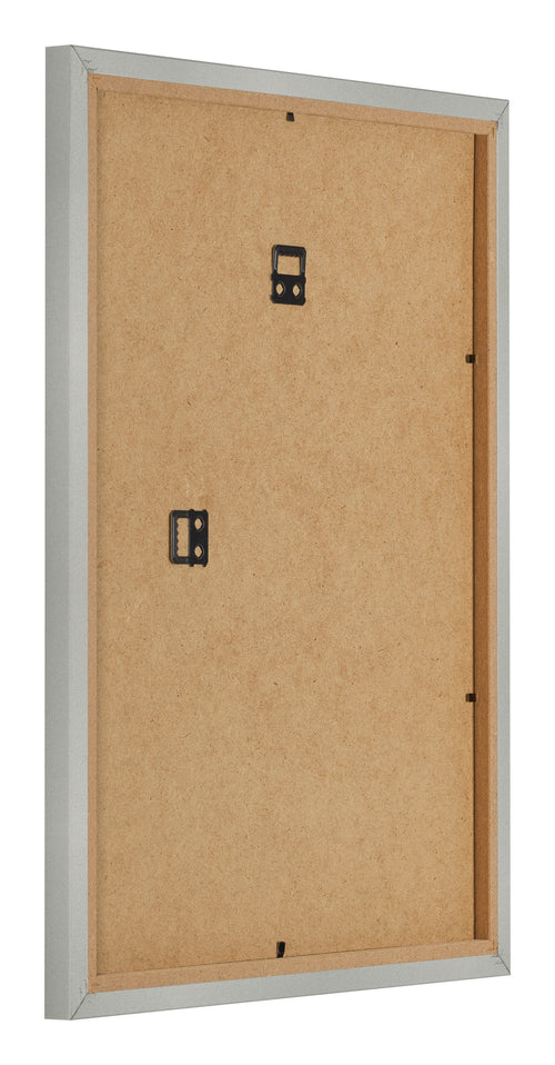 Bilderrahmen 18x24cm Silber Matt MDF Bologna Ruckseite Schrag | Yourdecoration.de