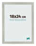 Bilderrahmen 18x24cm Silber Matt MDF Bologna Vorne Messe | Yourdecoration.de