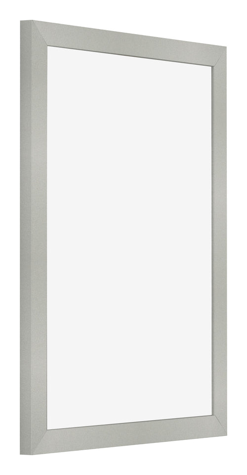 Bilderrahmen 18x24cm Silber Matt MDF Bologna Vorne Schrag | Yourdecoration.de