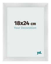 Bilderrahmen 18x24cm Silber Schwarz Gewischt MDF Pisa Vorne Messe | Yourdecoration.de