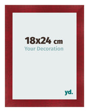 Bilderrahmen 18x24cm Weinrot Gewischt MDF Pisa Vorne Messe | Yourdecoration.de