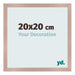 Bilderrahmen 20x20 cm Altrosa MDF Bologna Vorne Messe | Yourdecoration.de