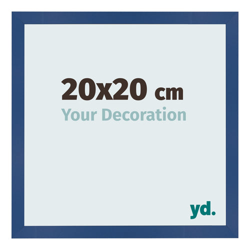Bilderrahmen 20x20 cm Dunkelblau MDF Bologna Vorne Messe | Yourdecoration.de