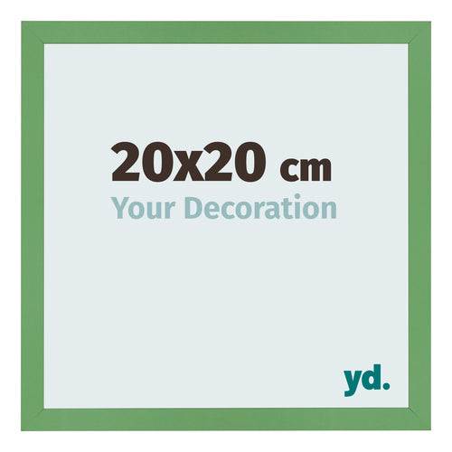 Bilderrahmen 20x20 cm Grun MDF Bologna Vorne Messe | Yourdecoration.de