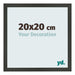 Bilderrahmen 20x20cm Antrazit MDF Bologna Vorne Messe | Yourdecoration.de