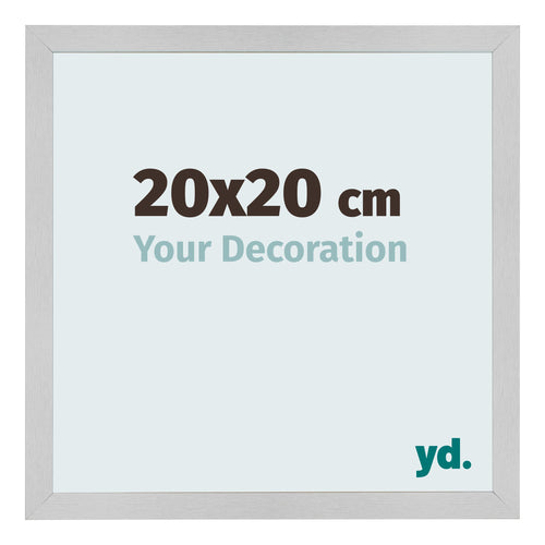 Bilderrahmen 20x20cm Edelstahl MDF Bologna Vorne Messe | Yourdecoration.de