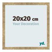 Bilderrahmen 20x20cm Gold Antik MDF Bologna Vorne Messe | Yourdecoration.de