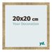 Bilderrahmen 20x20cm Gold Antik MDF Bologna Vorne Messe | Yourdecoration.de