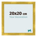 Bilderrahmen 20x20cm Gold Vintage MDF Pisa Vorne Messe | Yourdecoration.de