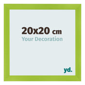 Bilderrahmen 20x20cm Grün MDF Pisa Vorne Messe | Yourdecoration.de