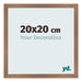 Bilderrahmen 20x20cm Kupfer Dekor MDF Bologna Vorne Messe | Yourdecoration.de