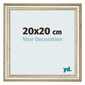 Bilderrahmen 20x20cm Metallglanz MDF Lazio Vorne Messe | Yourdecoration.de