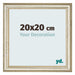 Bilderrahmen 20x20cm Metallglanz MDF Lazio Vorne Messe | Yourdecoration.de