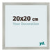 Bilderrahmen 20x20cm Silber Matt MDF Bologna Vorne Messe | Yourdecoration.de