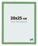 Bilderrahmen 20x25 cm Grun MDF Bologna Vorne Messe | Yourdecoration.de
