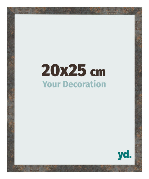 Bilderrahmen 20x25 cm Oxidiertes Metall MDF Bologna Vorne Messe | Yourdecoration.de